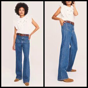 💕BA&SH💕 Wide Leg Flare Jeans ~ Blue 25